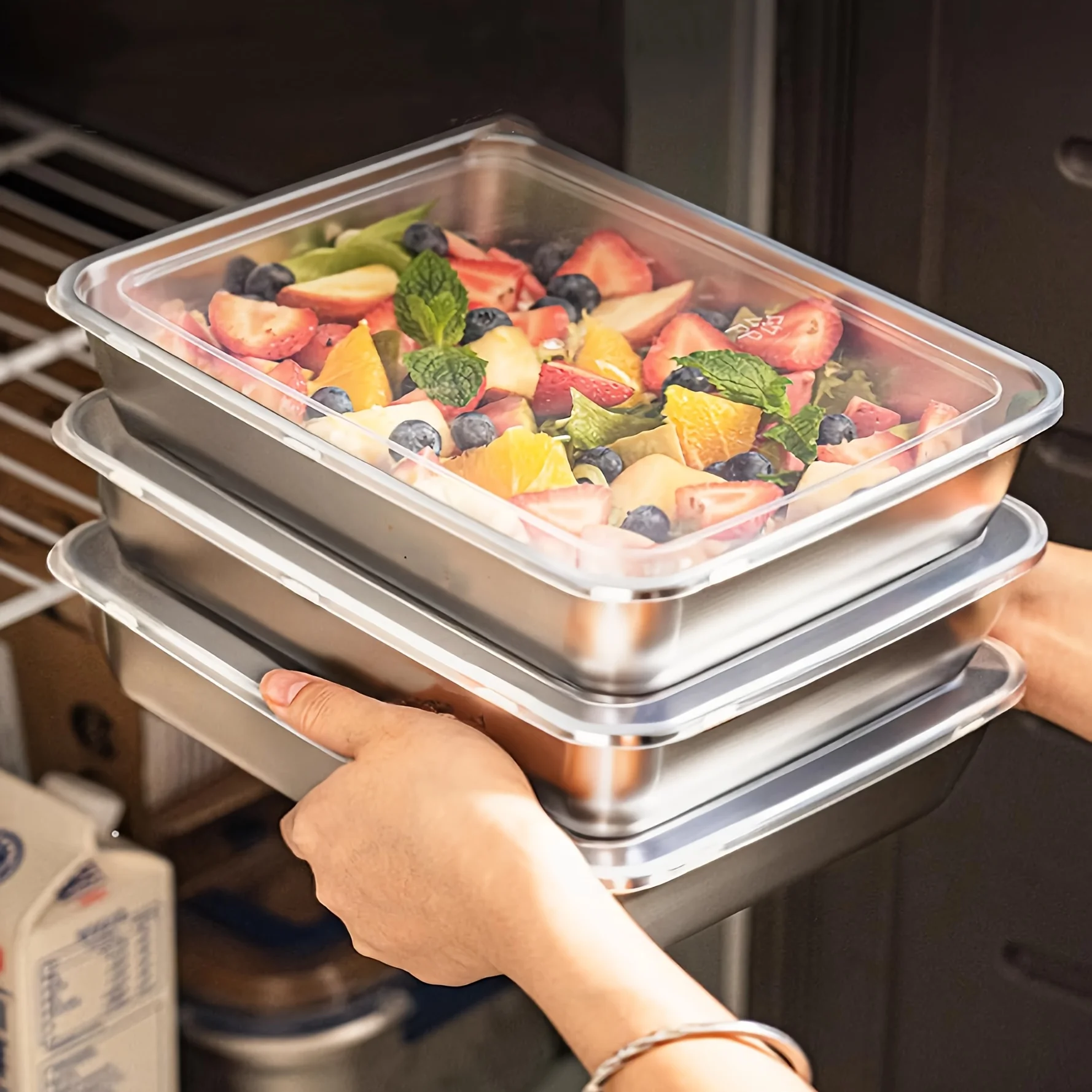 Kitchen Gadgets Website - 3 szt. Pojemniki na żywność i